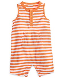 Baby Boys Stripe-Print Terrycloth Romper, Created for Macy's 