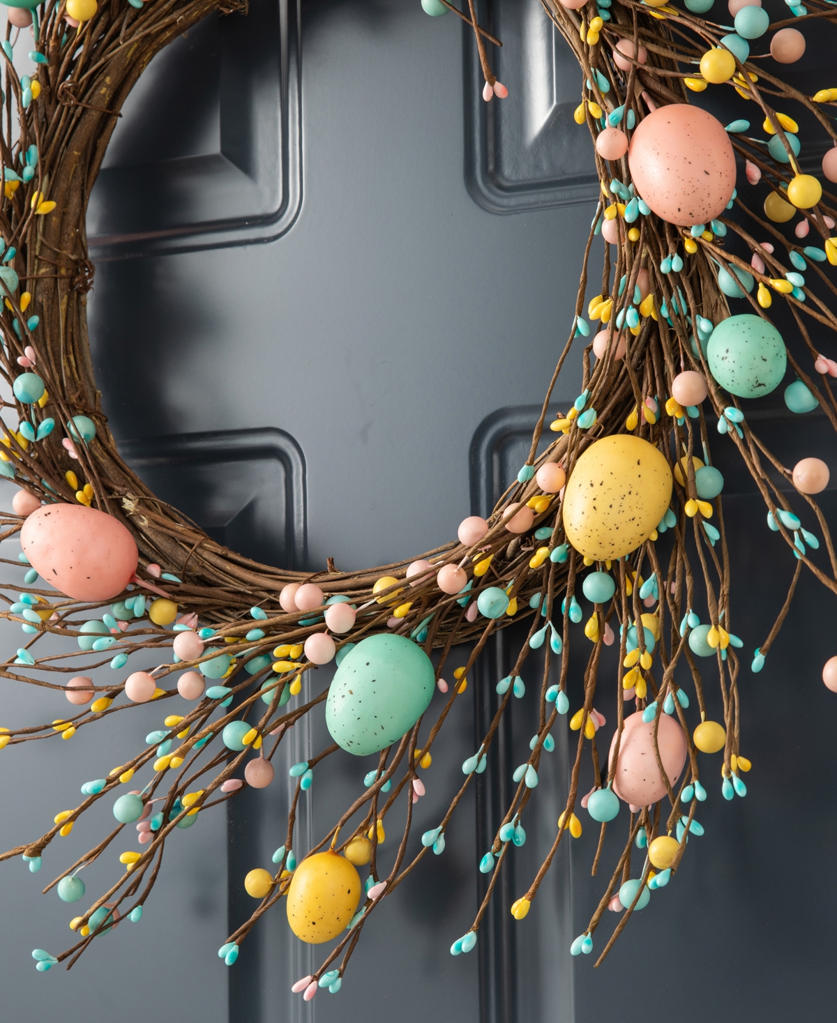 Glitzhome Easter Eggs Wreath