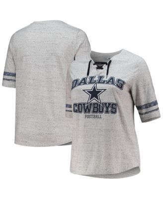 Sleeve Stripe Lace-Up V-Neck T-shirt 