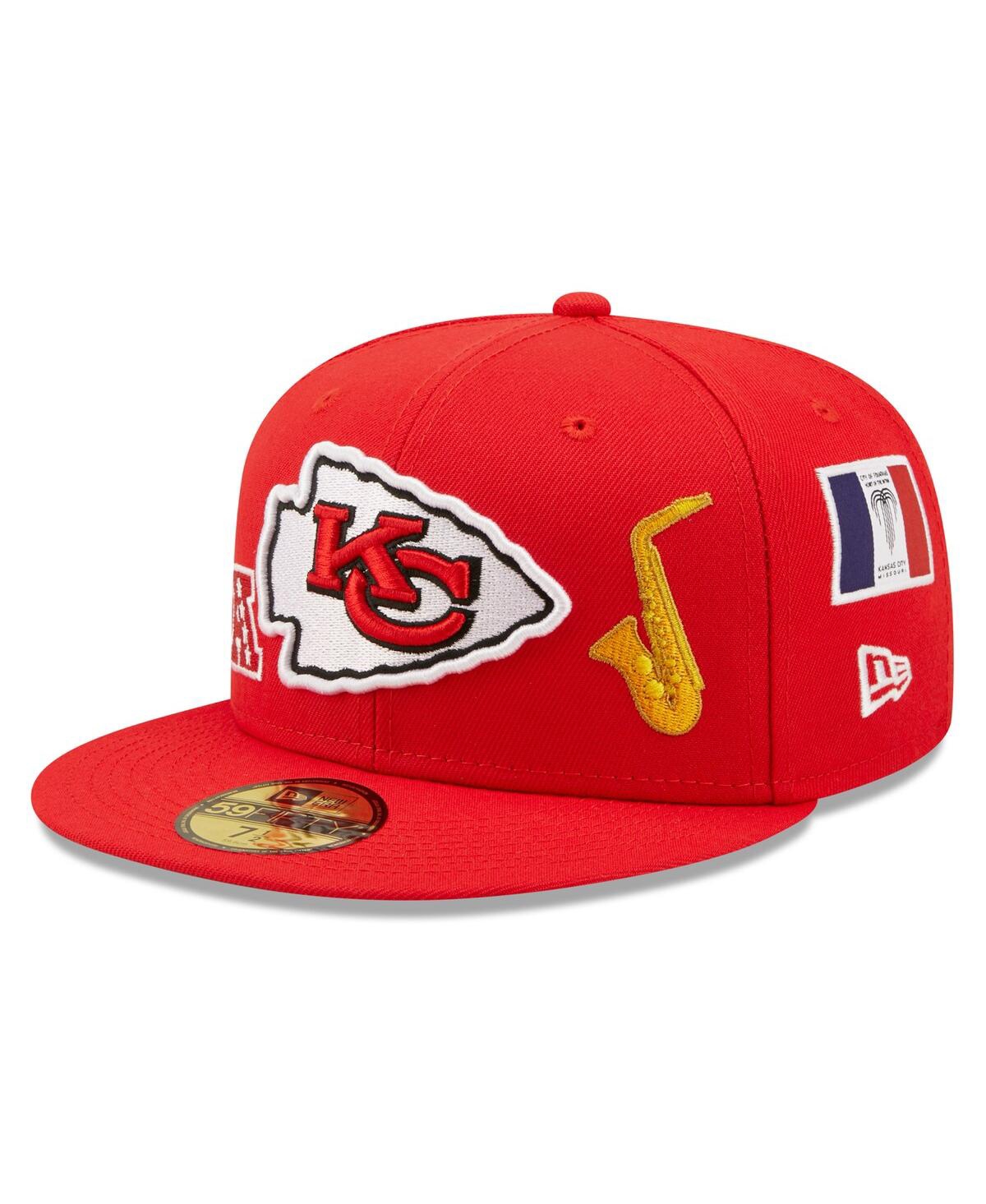 Men's New EraKansas City Chiefs Team Local 59FIFTY Fitted Hat - Red