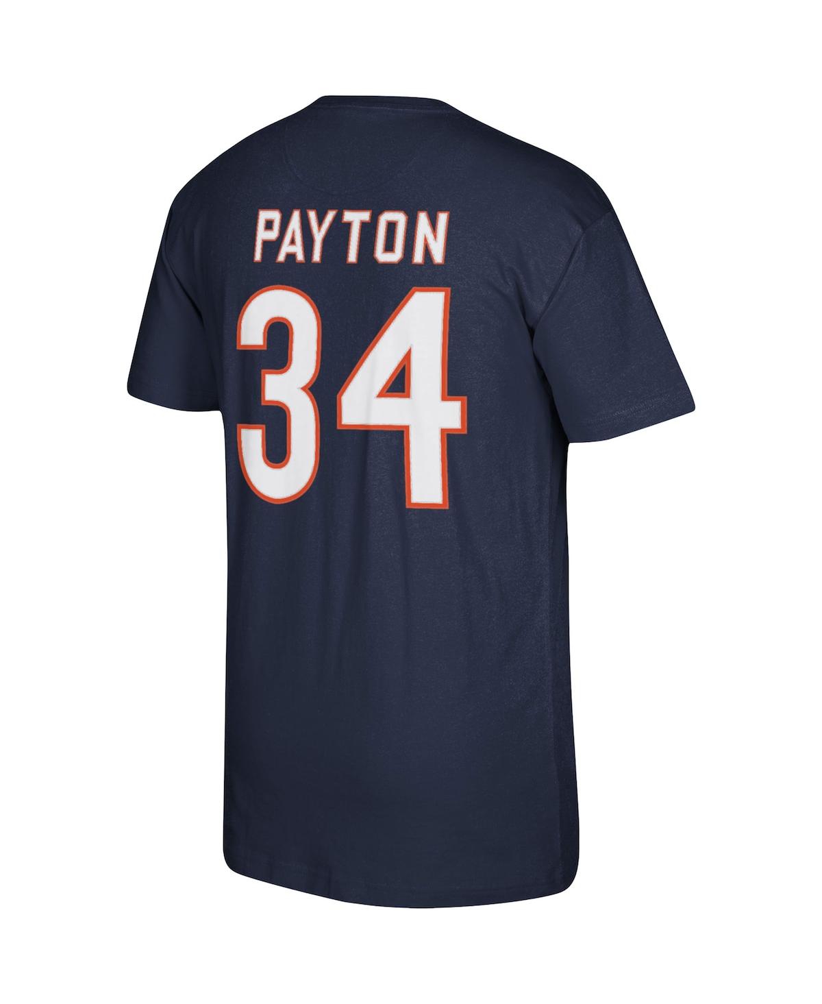 Men's Mitchell & Ness Walter PaytonChicago Bears Retired Player Logo Name and Number T-shirt - Navy