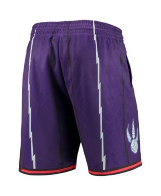 Men's Purple Toronto Raptors 1998 Hardwood Classics 75th Anniversary Swingman Shorts