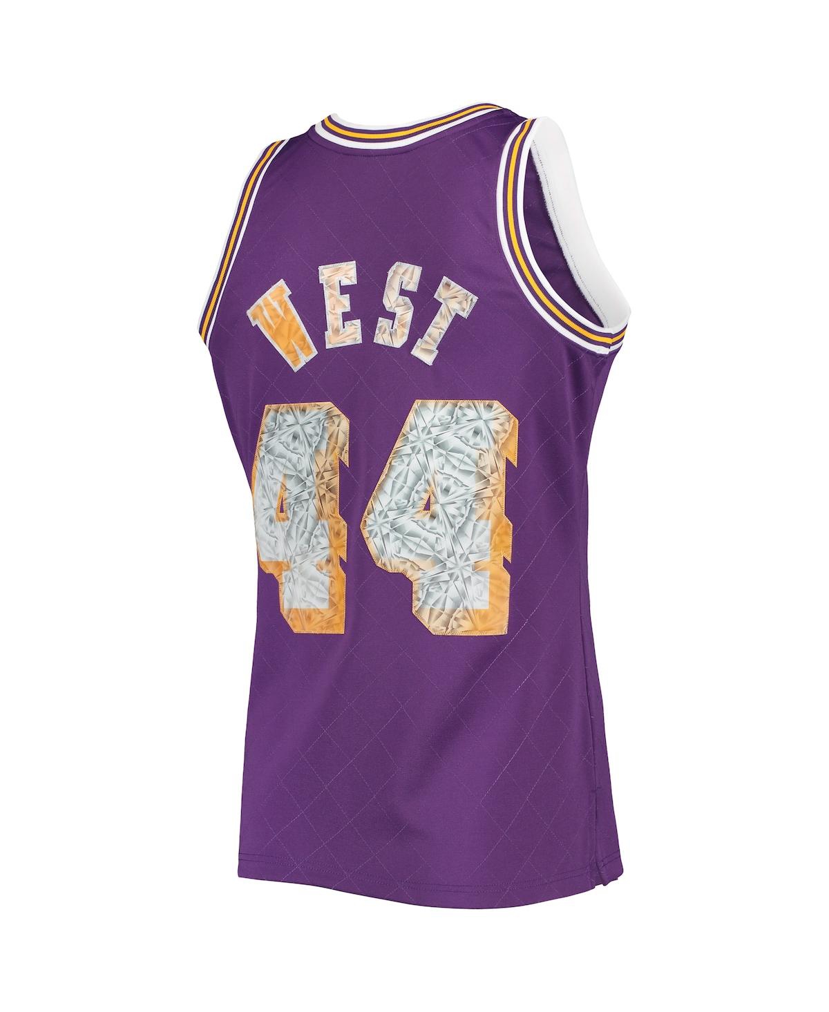 Men's Mitchell & Ness Jerry WestLos Angeles Lakers 1971-72 Hardwood Classics 75th Anniversary Diamond Swingman Jersey - Purple