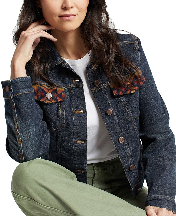 Pendleton Women's MixedMedia Trucker Jacket Macy's