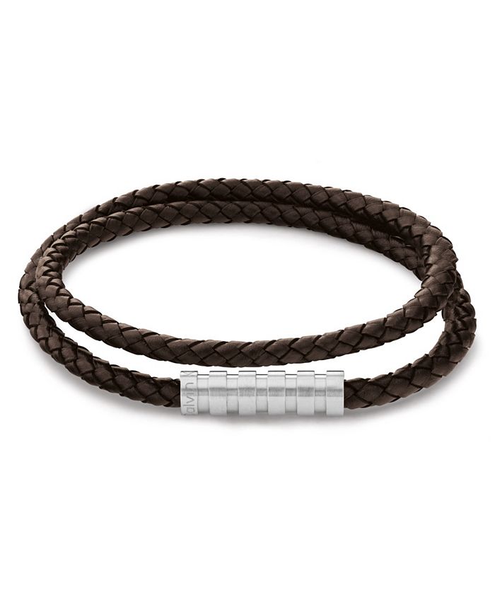 Calvin Klein Men s Tan Leather Bracelet Macy s