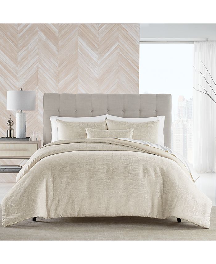 Hotel Collection Hatched Stripe 4Pc. Comforter Set, King, Created for