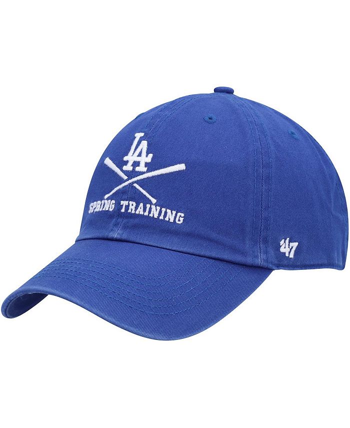 47 Brand Men's Royal Los Angeles Dodgers 2022 MLB Spring Training Cross  Bone Clean Up Adjustable Hat - Macy's
