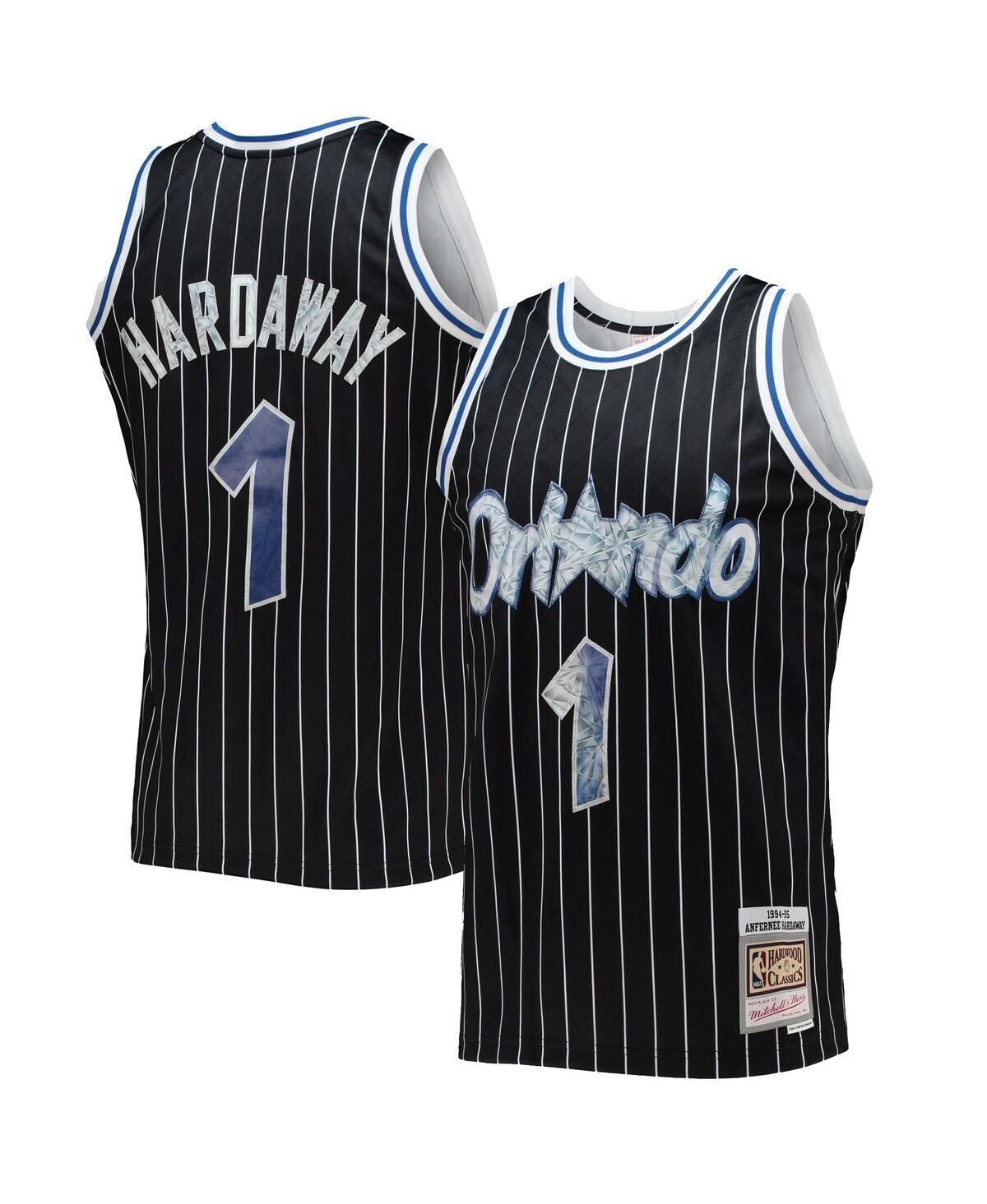 Men's Penny HardawayOrlando Magic 1994-95 Hardwood Classics 75th Anniversary Diamond Swingman Jersey - Black