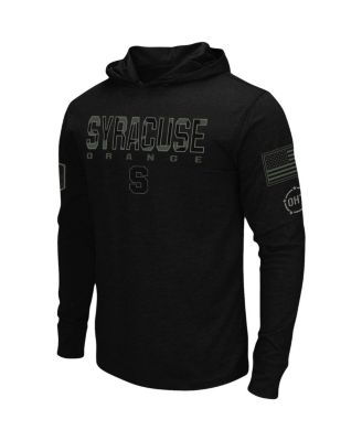 Men's Black Syracuse Orange OHT Military-Inspired Appreciation Hoodie Long Sleeve T-shirt
