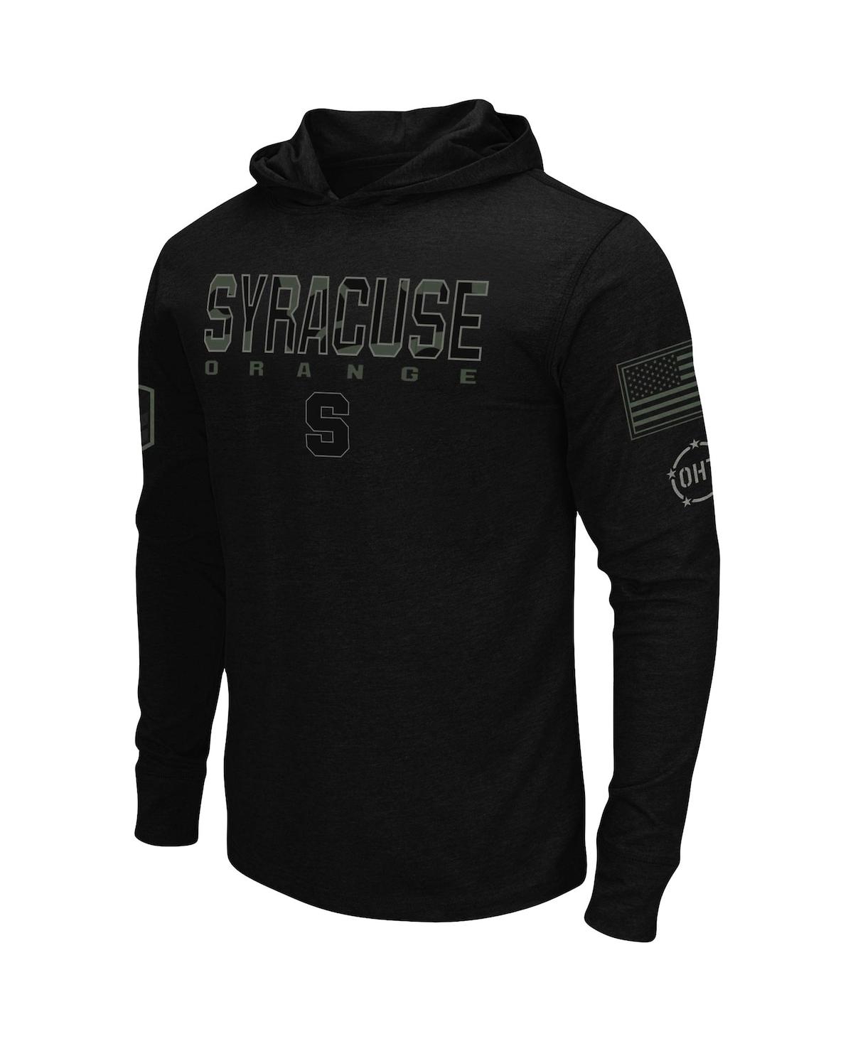 Men's Black Syracuse Orange Oht Military-Inspired Appreciation Hoodie Long Sleeve T-shirt