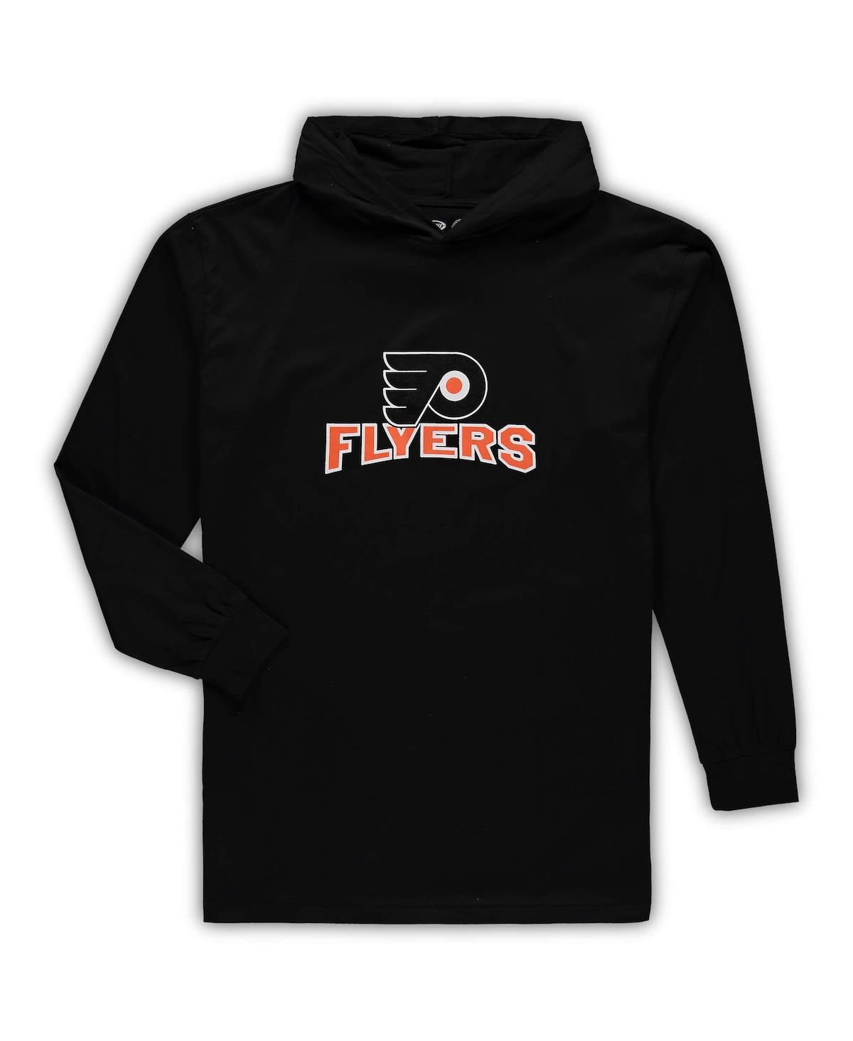 Shop Concepts Sport Men's Black Philadelphia Flyers Big And Tall Pullover Hoodie And Joggers Sleep Set