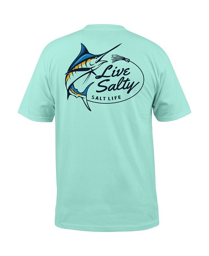 Salt Life Men's Salty Marlin Logo Graphic Performance T-Shirt - Macy's