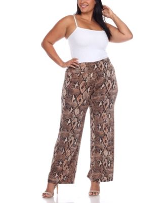 Plus Size Printed Palazzo Pants