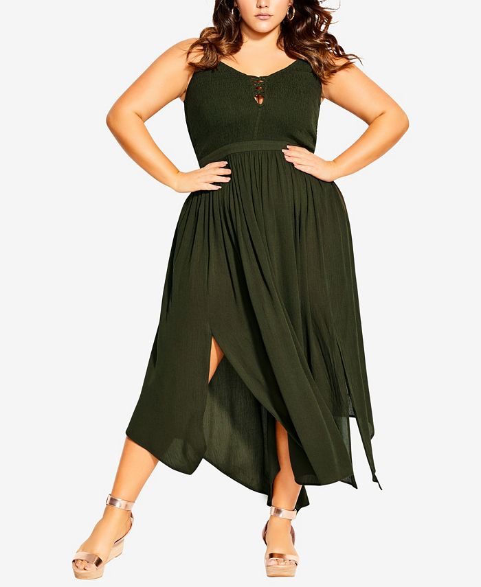 City chic plait sales detail maxi dress