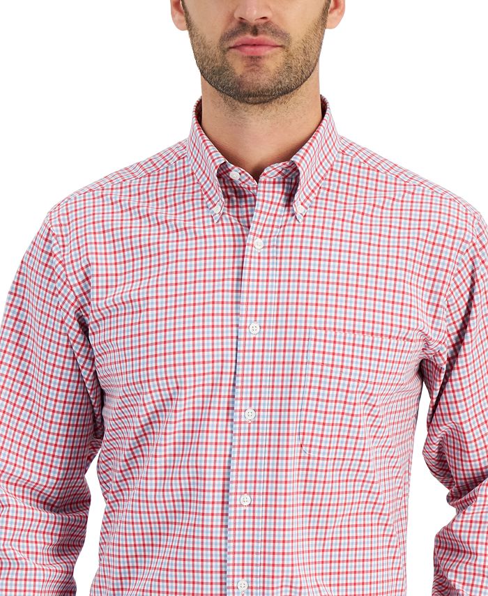 Club Room Men's Regular Fit Traveler Dress Shirt, Created for Macy's