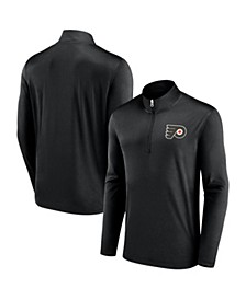 Men's Branded Black Philadelphia Flyers Underdog Mindset Quarter-Zip Jacket
