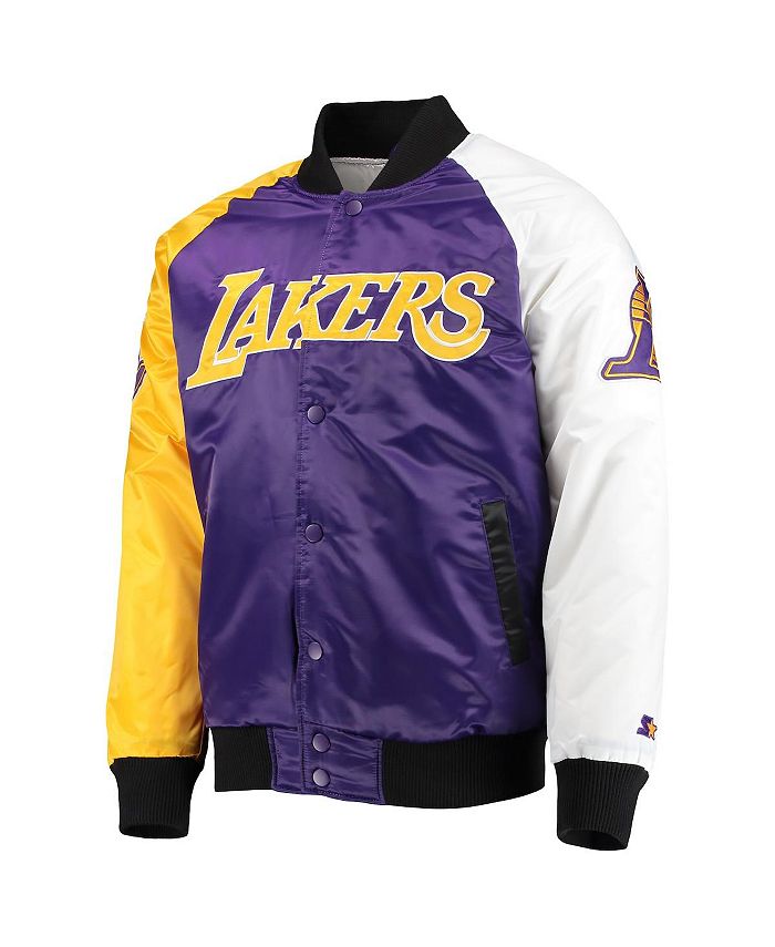 Starter Men's Purple, Gold, White Los Angeles Lakers Tricolor Remix ...