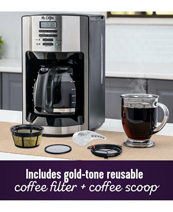 Mr. Coffee 12-Cup Programmable Drip Coffee Maker with Strong Brew