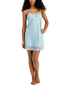 Women's Lace-Trim Chemise Nightgown, Created For Macy's