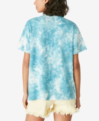 売れ筋商品|||ラッキーブランド カットソー トップス レディース Women's Cotton Floral Butterfly Classic T-Shirt Blue Fog Lucky Brand Butterfly Graphic T-Shirt - Macy's