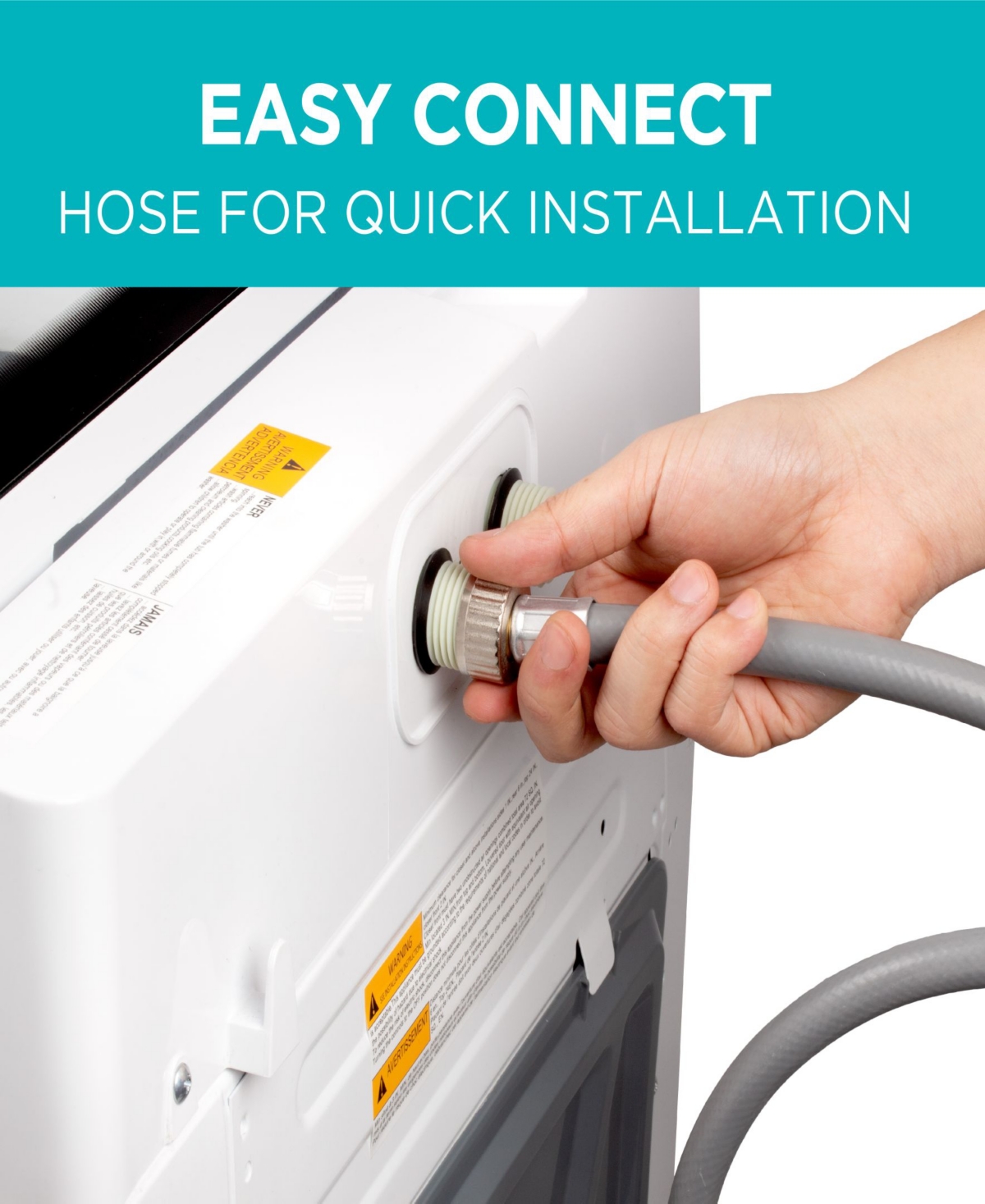 Black+Decker Small Portable Washer, Washing Machine for Household Use, 3.0 Cu. Ft