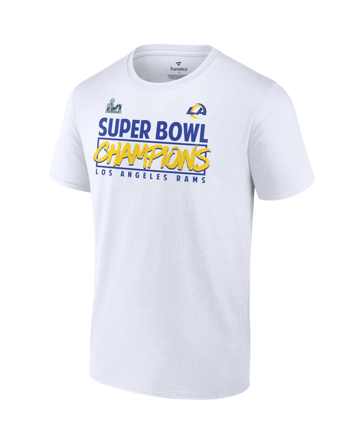 Men's FanaticsLos Angeles Rams Super Bowl Lvi Champions Stacked Roster T-shirt - White