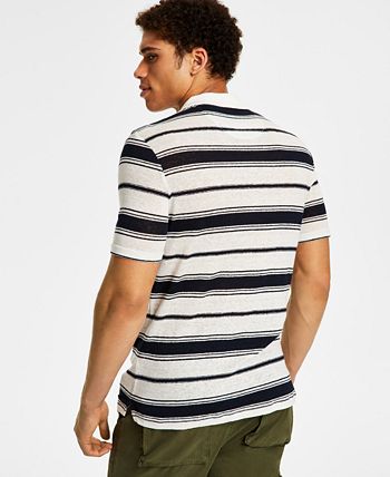 Guess striped best sale polo
