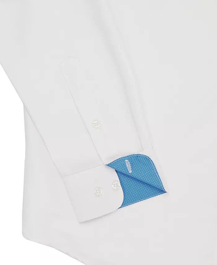 Men's Regular Fit Solid Wrinkle Free Performance Dress Shirt - thumbnail 5