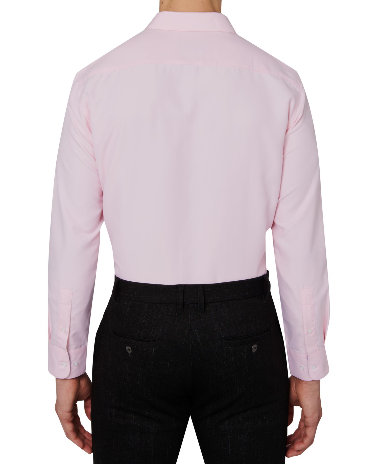 Men's Regular Fit Solid Wrinkle Free Performance Dress Shirt