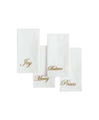 Holiday Sentiments Napkins, Set of 4