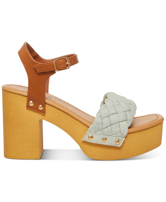 Madden Girl Dani Two-Piece Wooden Platform Sandals & Reviews - Sandals ...