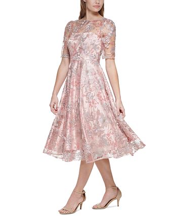 Eliza J Petite Embroidered Midi Dress & Reviews - Dresses - Petites ...