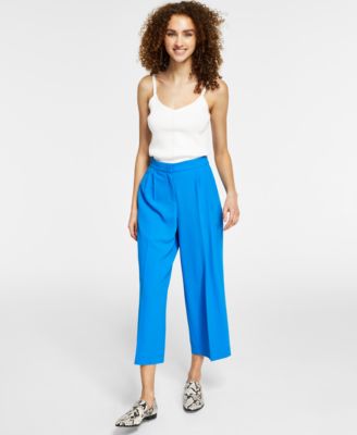 Bar Iii Women's Textured Crepe Wide-leg 