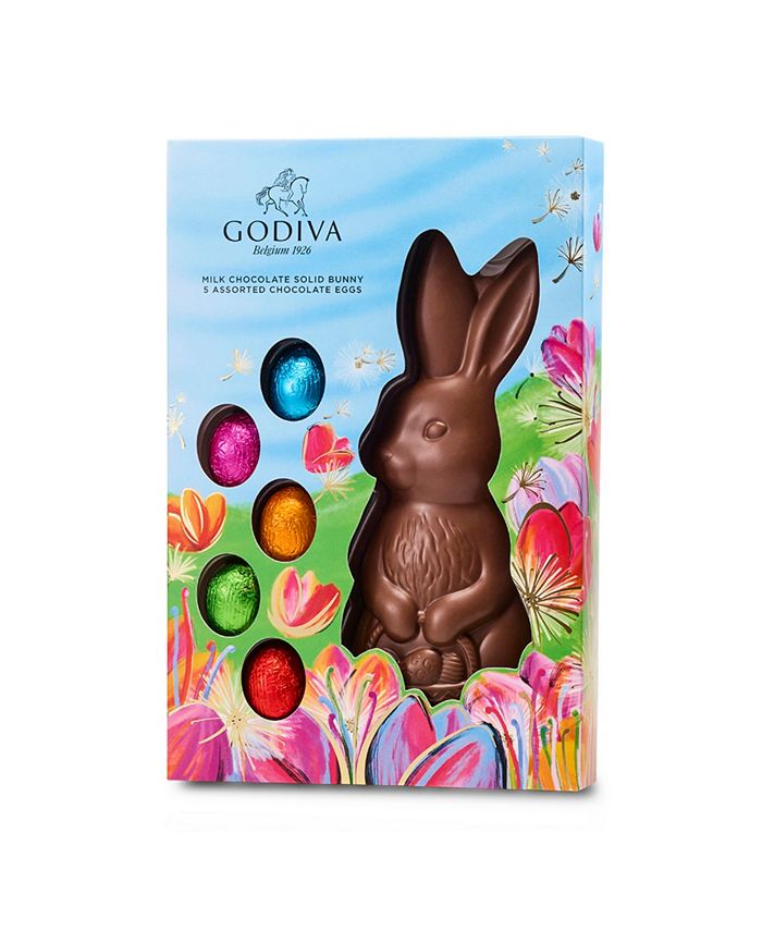 Godiva Chocolate Easter Bunny with Chocolate Eggs, 6 Piece Macy's