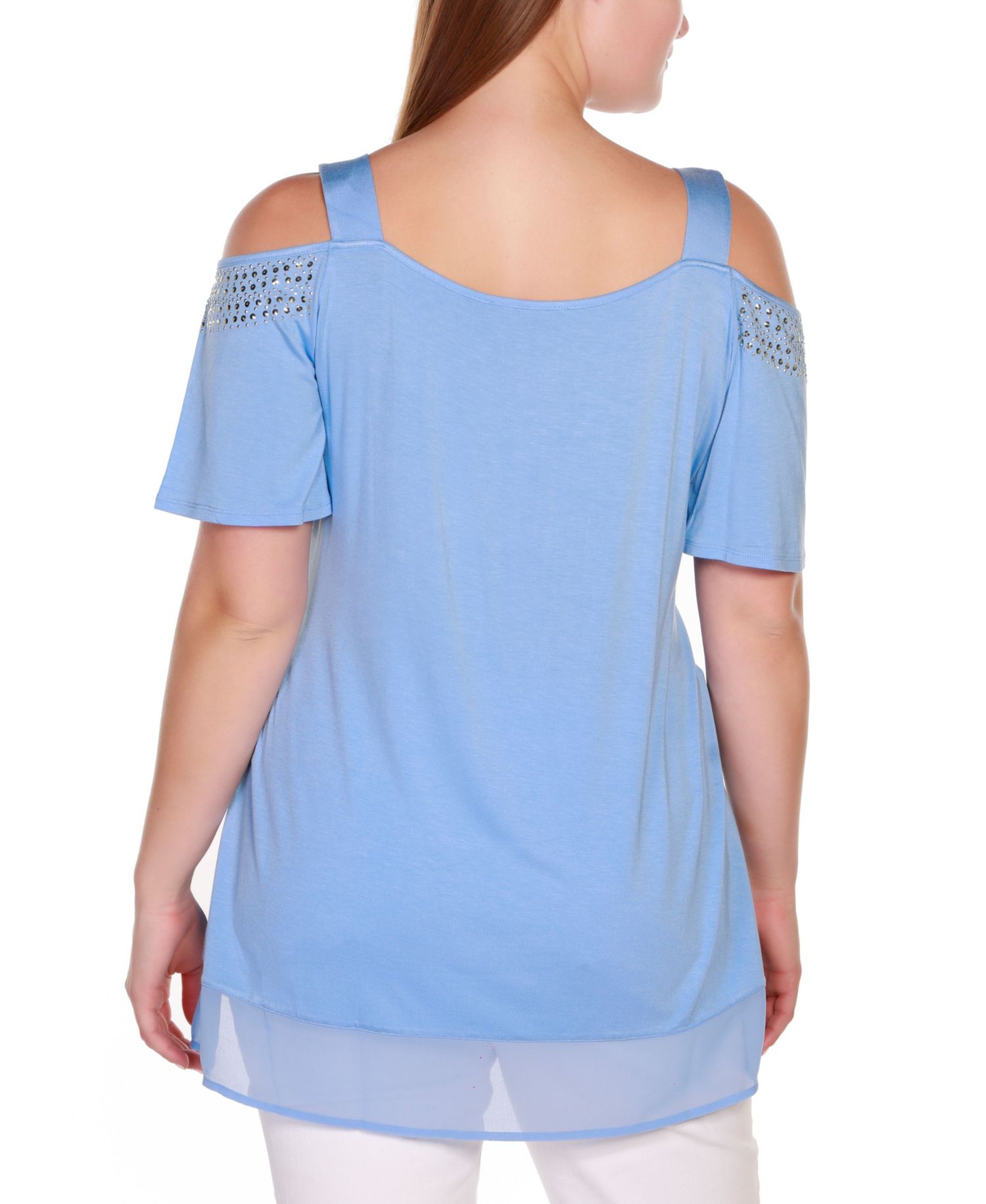 Plus Size Cold-Shoulder Top