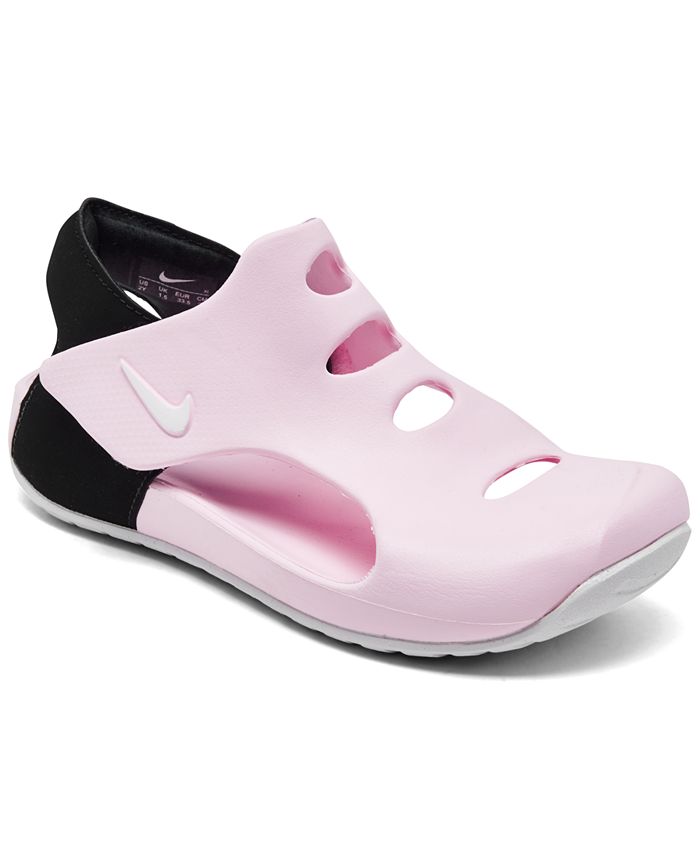 parallel ontploffing lijst Nike Little Girls Sunray Protect 3 Stay-Put Closure Slide Sandals from  Finish Line - Macy's