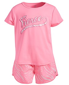 Little Girls 2-Pc. T-Shirt & Shorts Set, Created for Macy's 