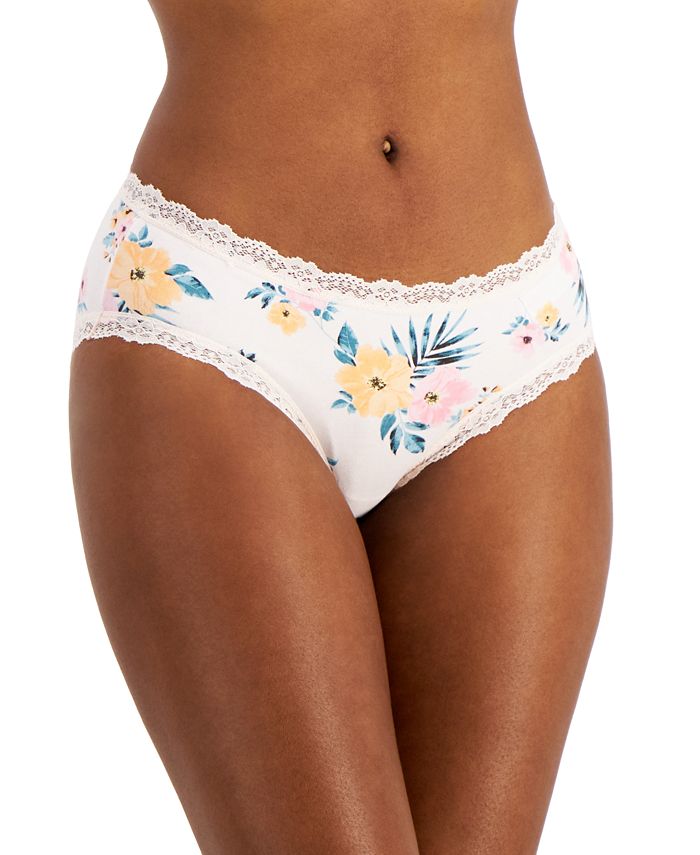 Jenni Women's Lace Trim Bikini Underwear, Created for Macy's - Macy's