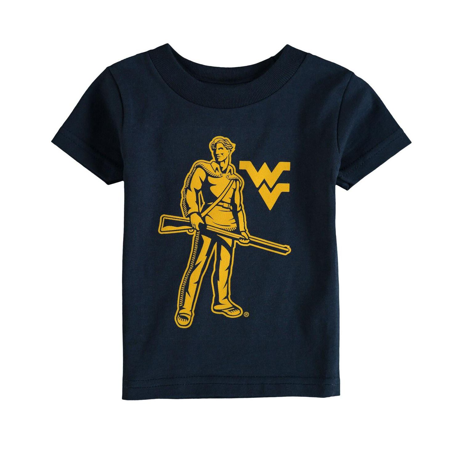 Infant Unisex Navy West Virginia Mountaineers Big Logo T-shirt