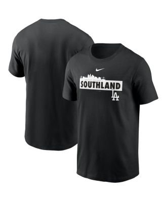 Men's Black Los Angeles Dodgers Local Nickname Skyline T-shirt