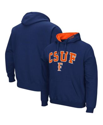 Men's Navy Cal State Fullerton Titans Arch and Logo Pullover Hoodie