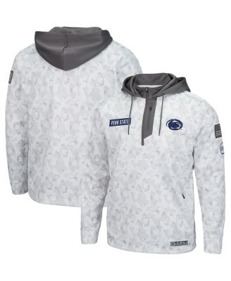 Men's Arctic Camo Penn State Nittany Lions OHT Military-Inspired Appreciation Quarter-Zip Hoodie