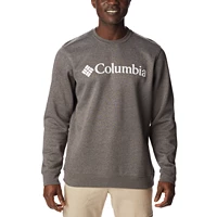 Columbia Men's Trek Crew Sweatshirt (Charcoal Heather, White)