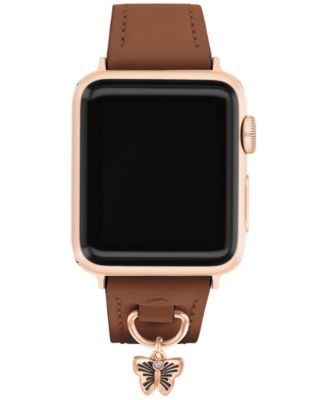 COACH Women's Tan Signature C Canvas Strap for 38mm, 40 mm, 41mm Apple Watch  - Macy's