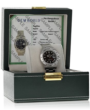 Pre Owned Rolex Men s Swiss Automatic Oyster Perpetual Explorer II