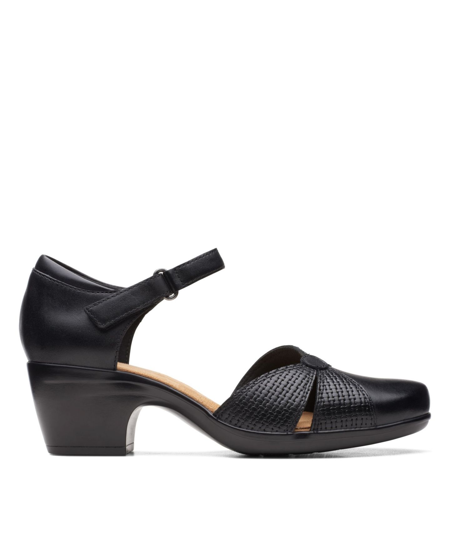 Женские сандалии Clarks Collection Emily Rae, цвет: Чёрный кожаный — фото 3