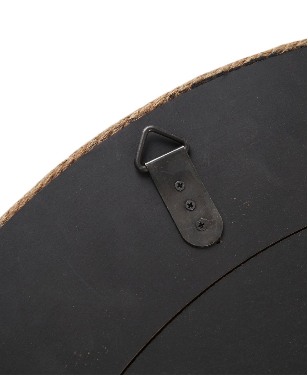 Madison Park Cove Round Jute Mirror