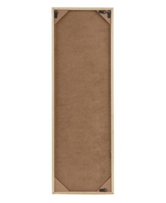 Laurel Branches Carved Wood Panel Wall Decor