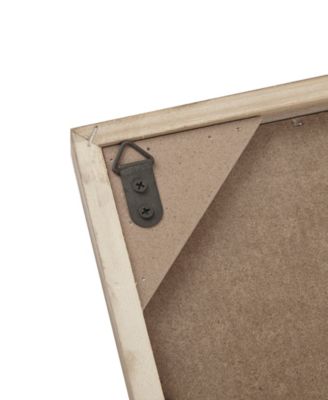 Laurel Branches Carved Wood Panel Wall Decor