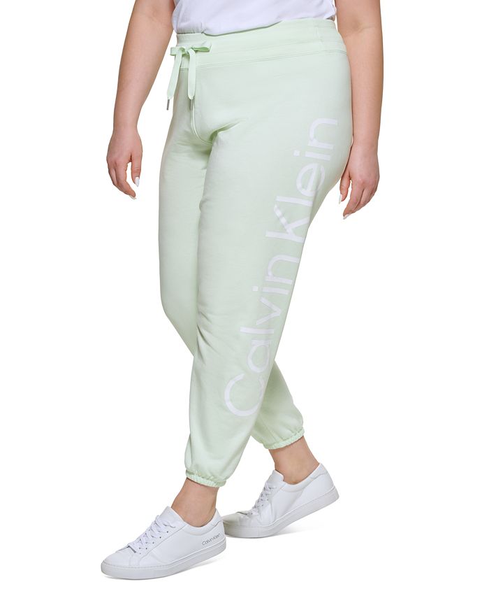 Calvin Klein Plus Size Logo Jogger Pants & Reviews - Activewear Plus -  Women - Macy's